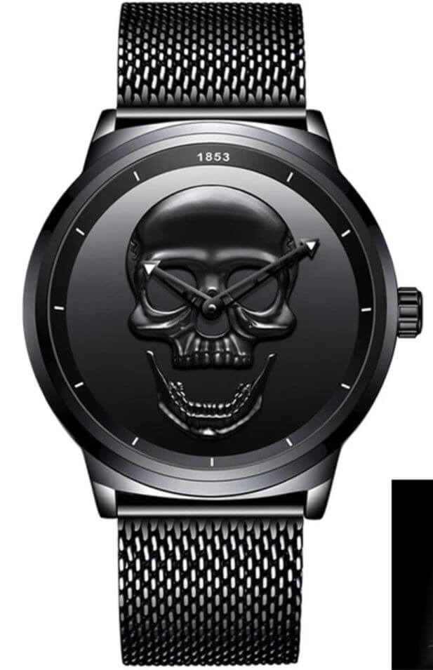 Heren schedel horloge