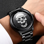 Heren schedel horloge