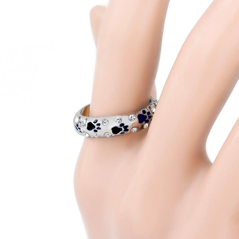 Huisdier minnaar ring – materiaal: Zink legering — afbeelding 6