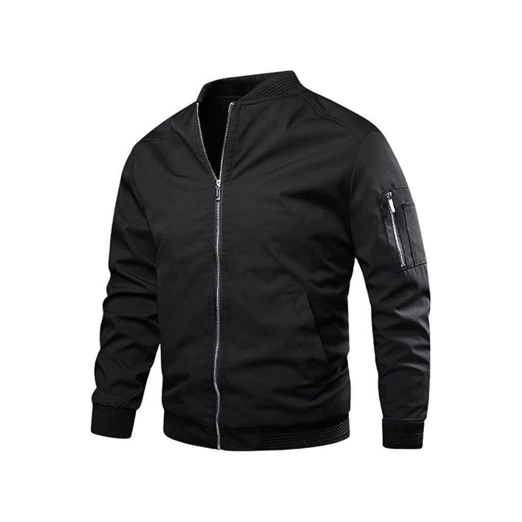 Lichte & trendy heren bomberjack met rits