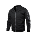 Lichte & trendy heren bomberjack met rits