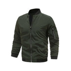 Lichte & trendy heren bomberjack met rits