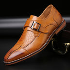 Formele herenschoenen met krokodilpatroon — afbeelding 3
