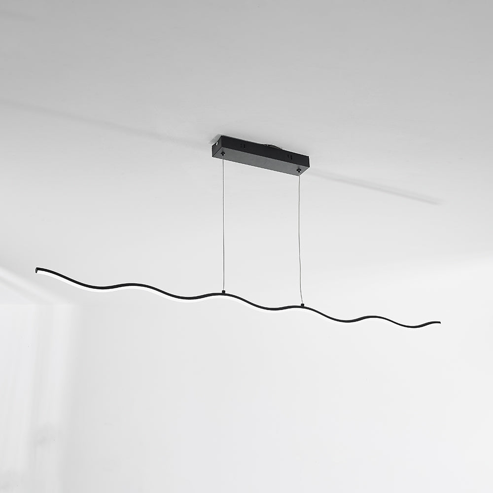 LED hanglamp met trendy golflijn ontwerp