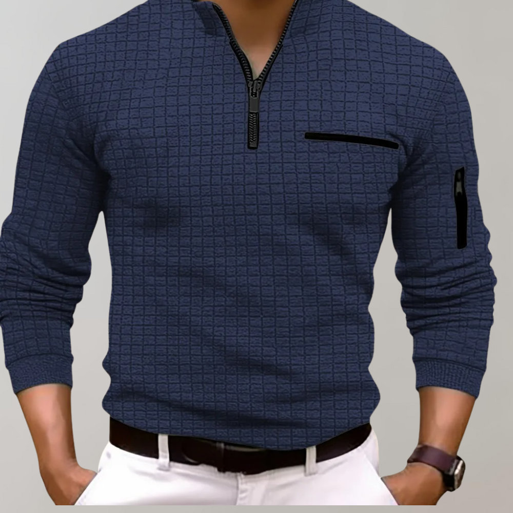 Lange mouwen polo voor heren