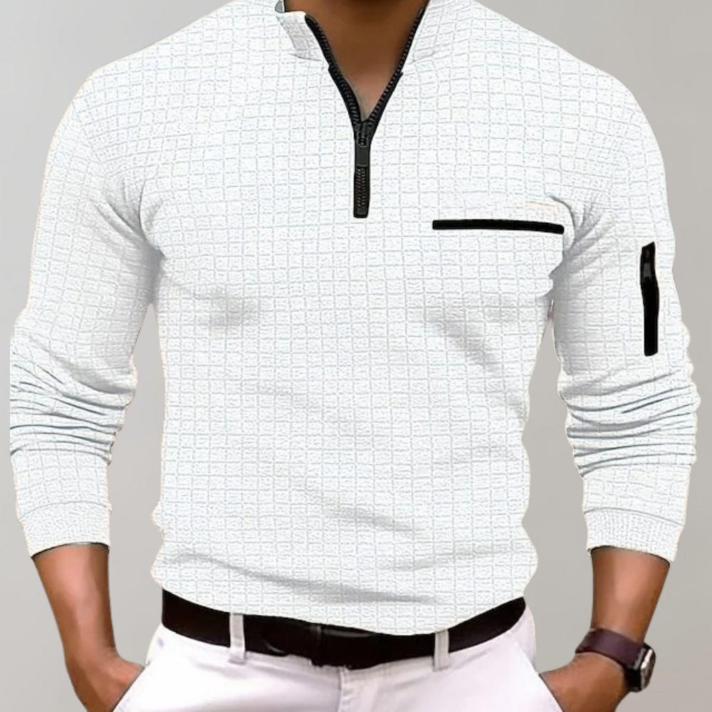 Lange mouwen polo voor heren