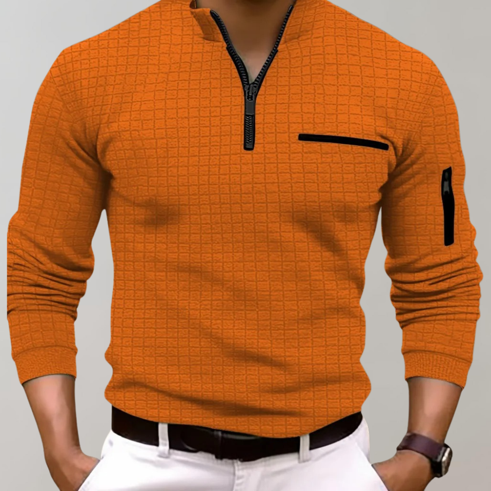 Lange mouwen polo voor heren