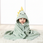 Baby badmantel met capuchon