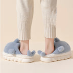 Zachte pluche haai pantoffels
