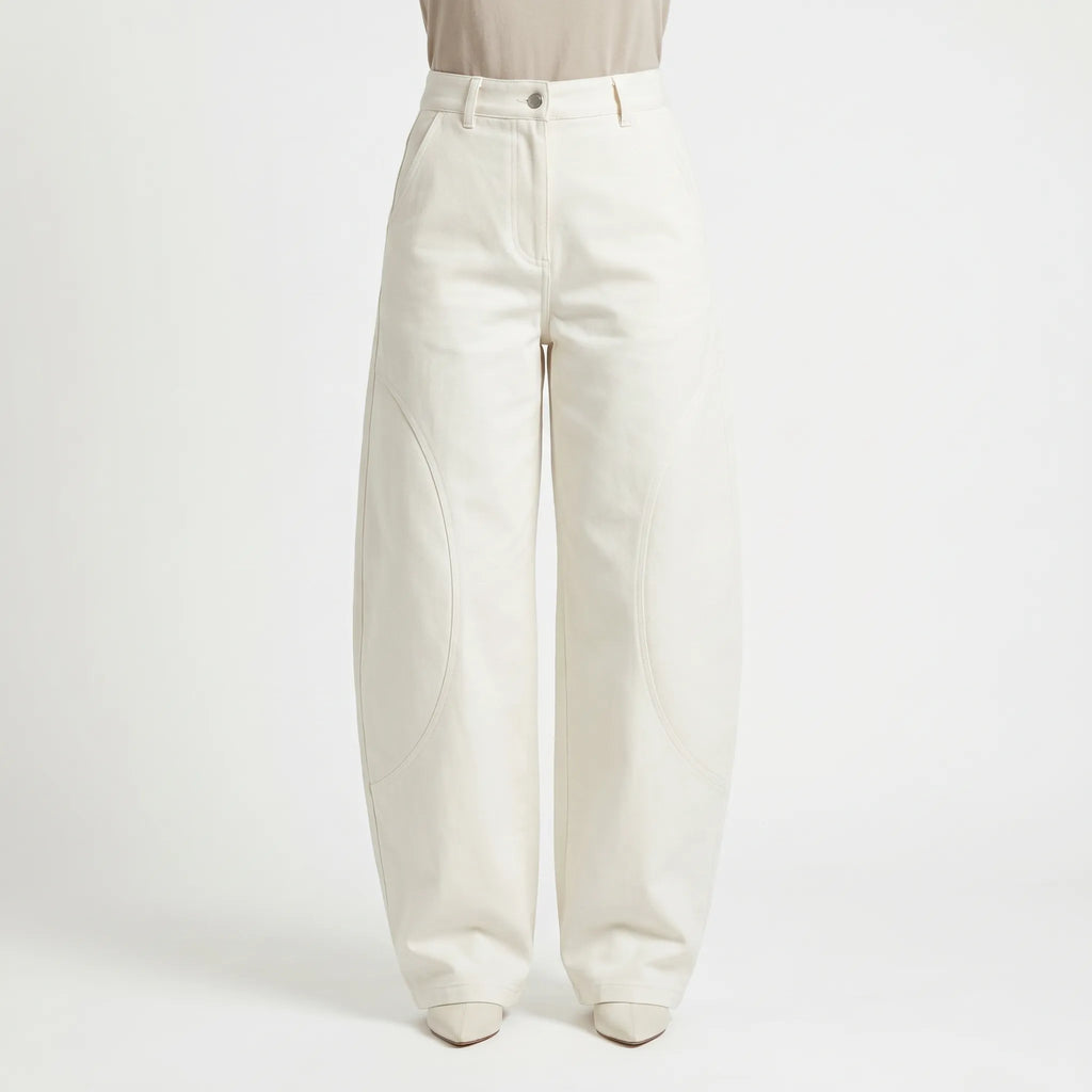 Loszittende barrel-leg-broek
