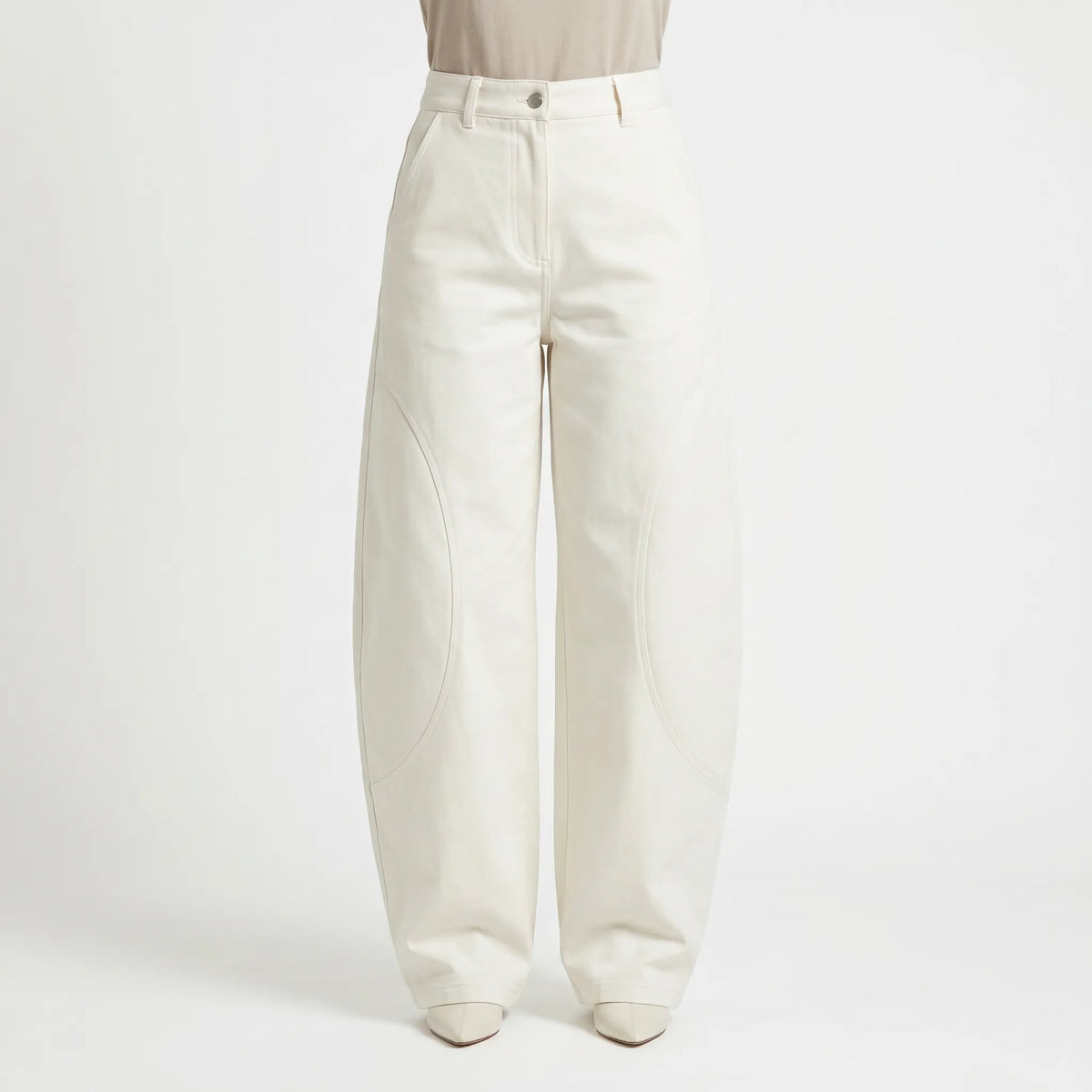Loszittende barrel-leg-broek