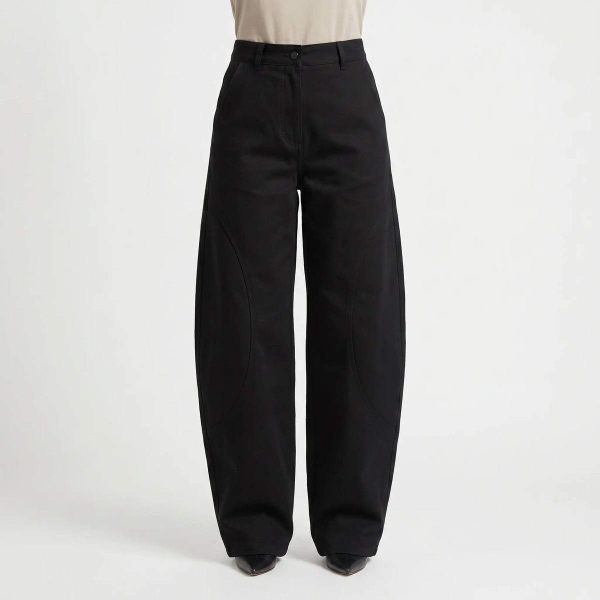 Loszittende barrel-leg-broek