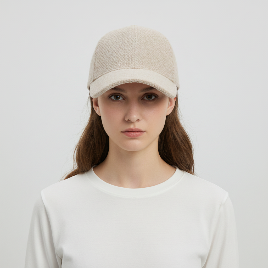 Baseballcap met imitaatbont