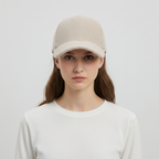 Baseballcap met imitaatbont