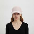 Baseballcap met imitaatbont