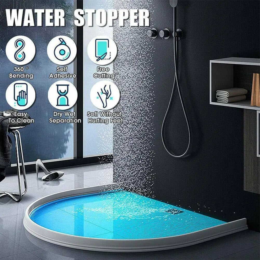 Siliconen douche barrière