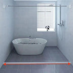 Siliconen douche barrière