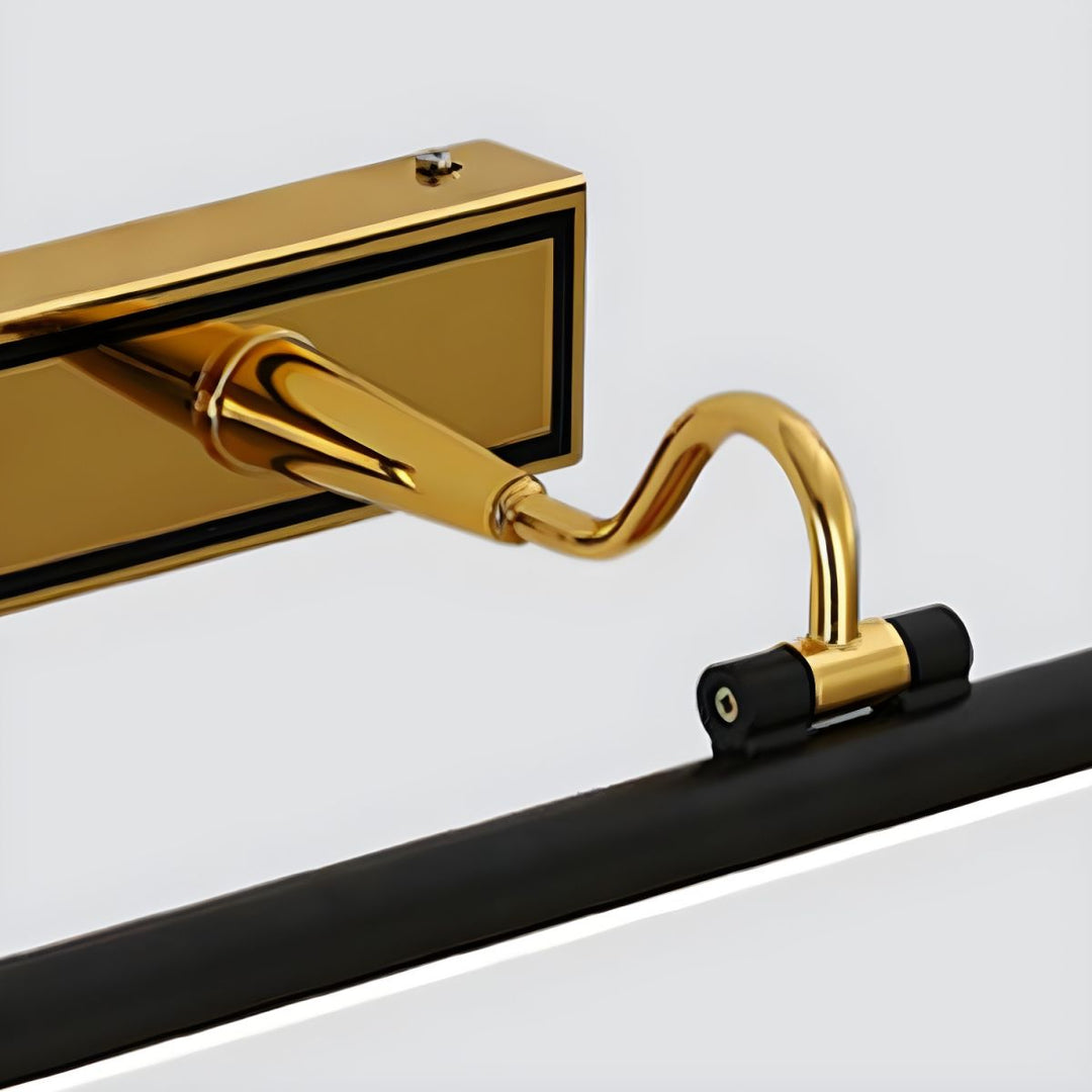 Zwart-Gouden spiegellamp