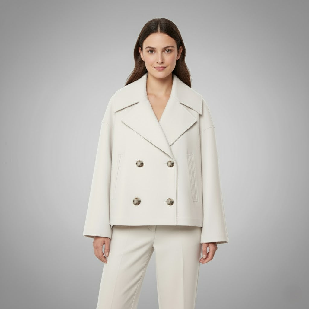 Eve | Korte damesmantel van zacht, ademend materiaal