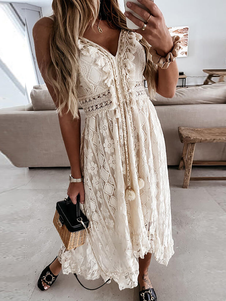Zomerse mara maxidress