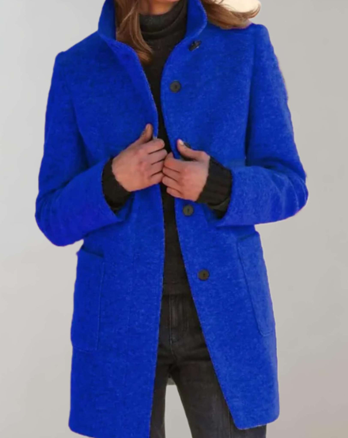 Macy | Lichte dameswintermantel met knopen