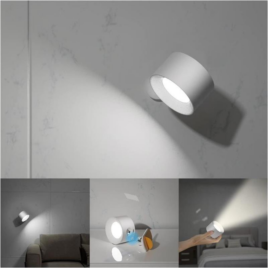Luma360 – draadloze oplaadbare 360° muurlamp