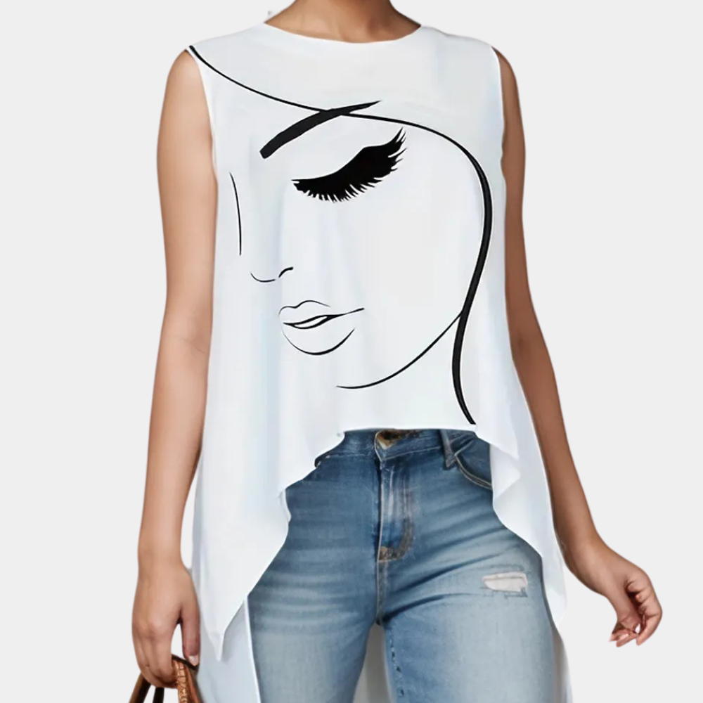 Witte top voor dames – Liva