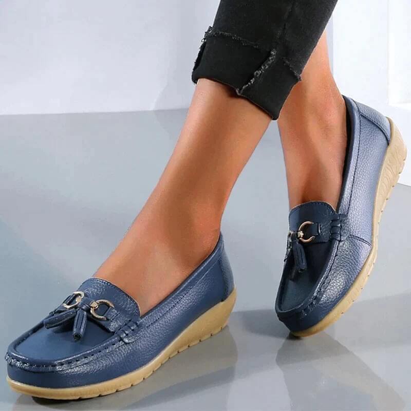 Ergonomische lederen sandalen