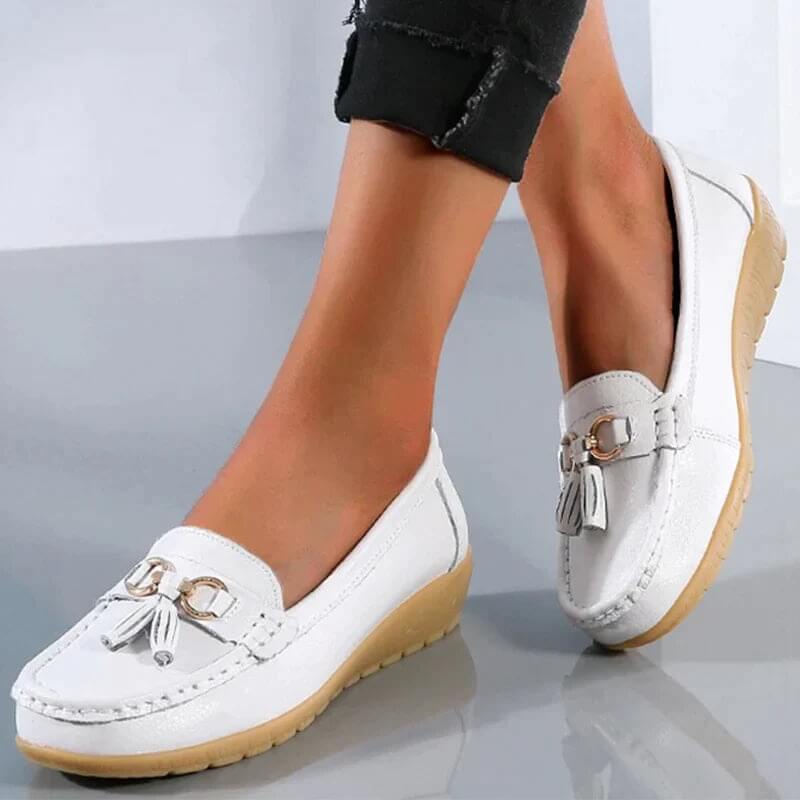 Ergonomische lederen sandalen