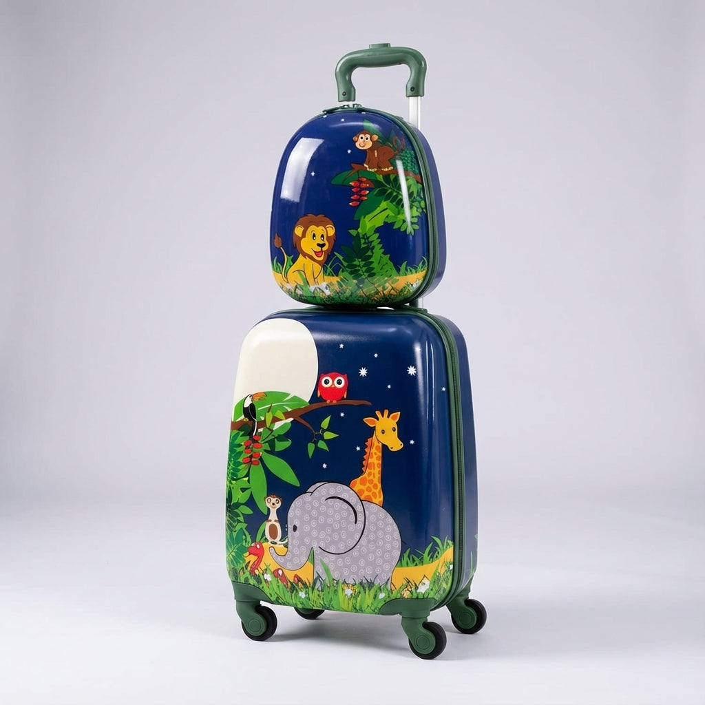 Bijpassende rugzak en trolley set