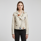 Bikerjacke van leer
