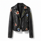 Bikerjacke van leer