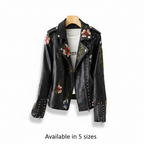 Bikerjacke van leer