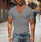 Heren T-shirt met V-hals