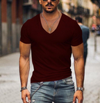 Heren T-shirt met V-hals