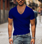 Heren T-shirt met V-hals