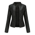 Stijlvol PU-leren damesjack
