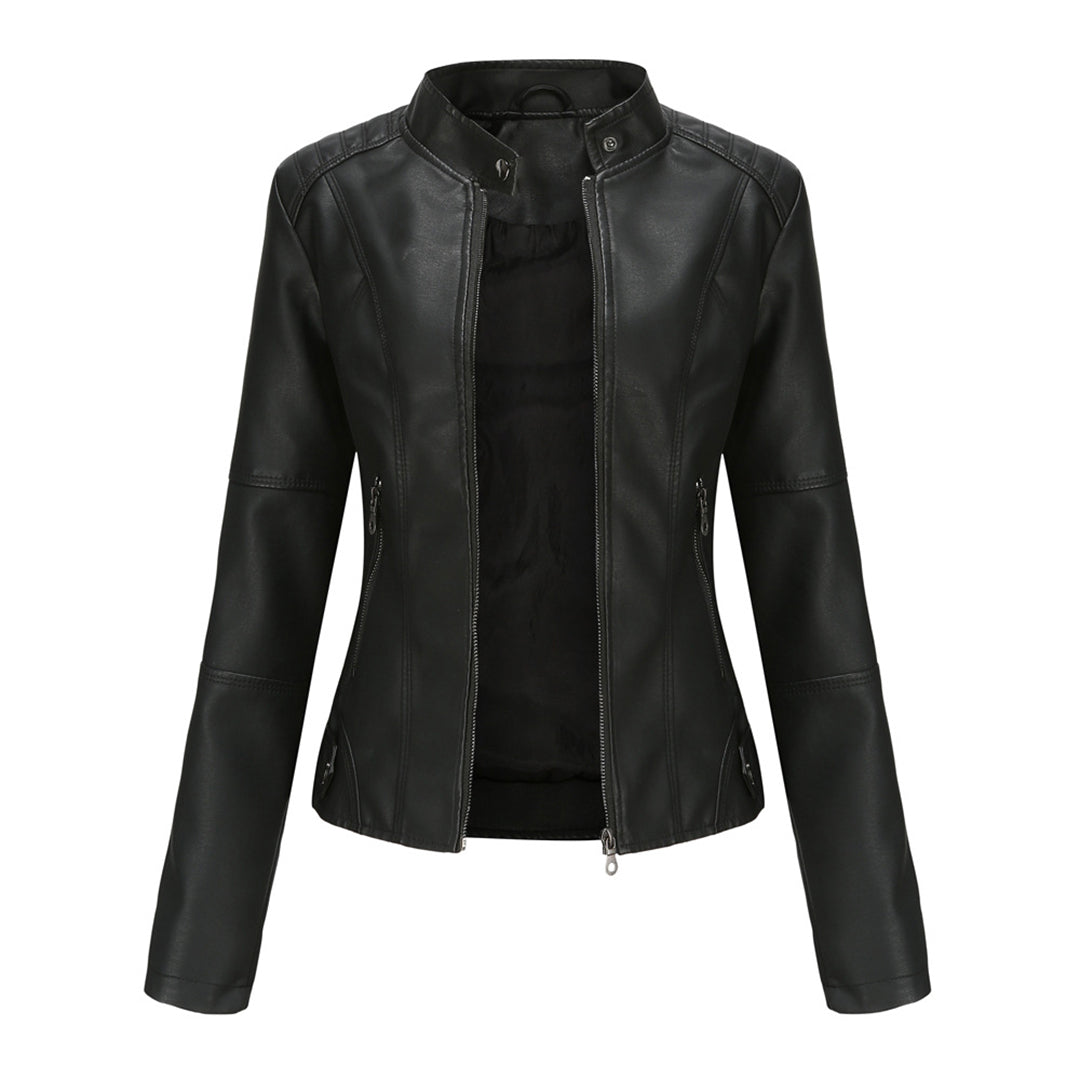 Stijlvol PU-leren damesjack