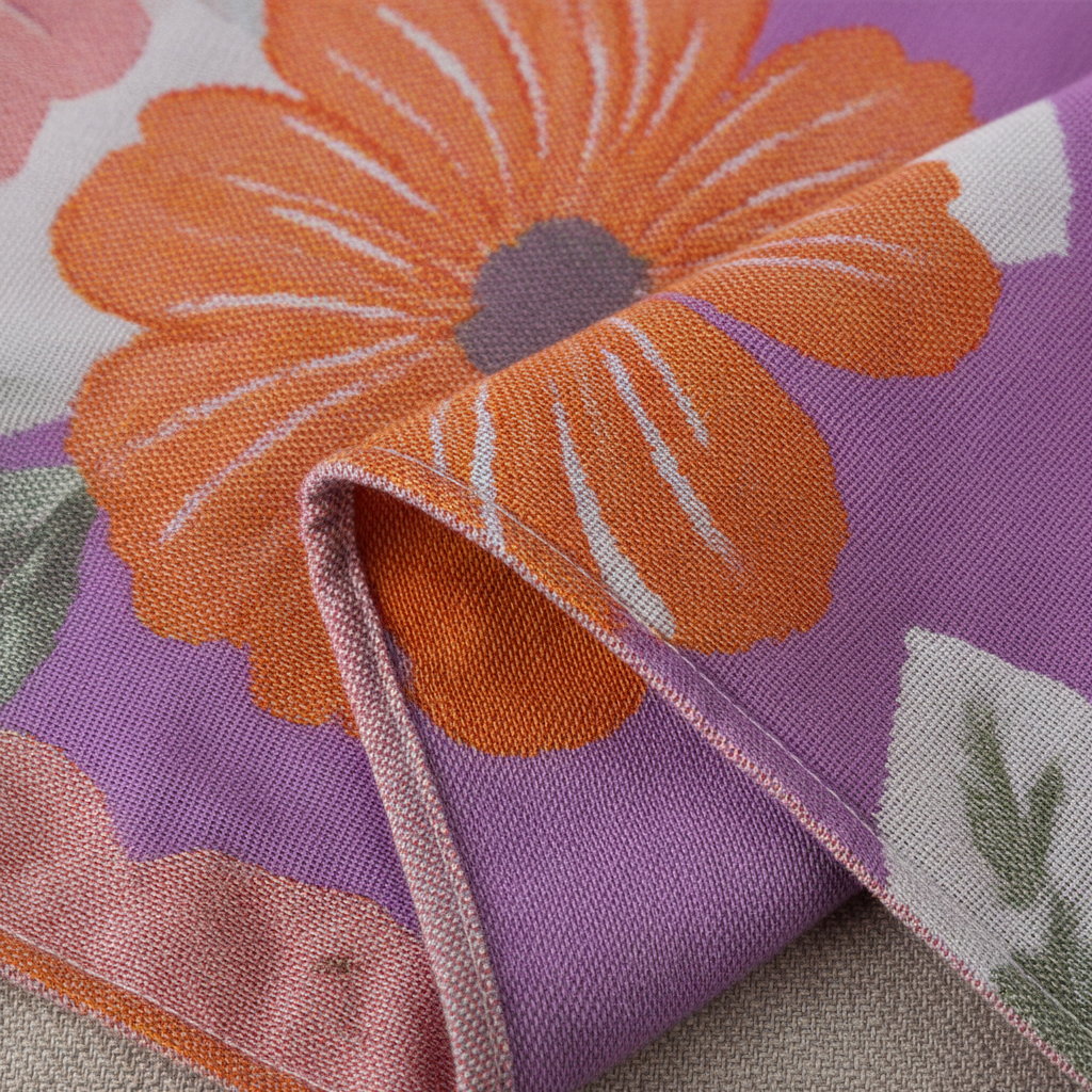 Bloemenpatroon handdoek