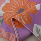Bloemenpatroon handdoek