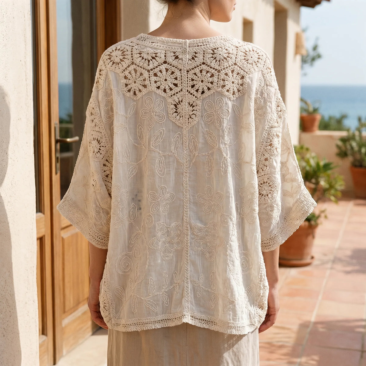 Bohemian gehaakte cardigan