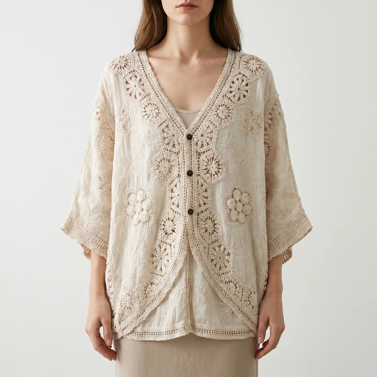 Bohemian gehaakte cardigan
