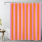 Boho gestreepte stoffen douchescreen