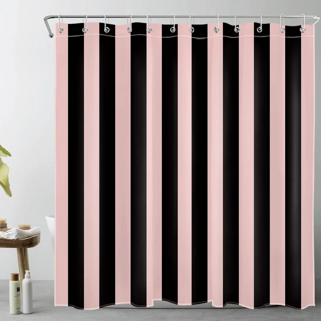 Boho gestreepte stoffen douchescreen