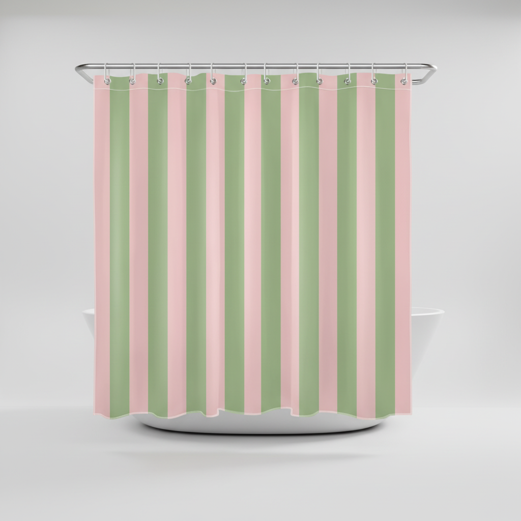 Boho gestreepte stoffen douchescreen