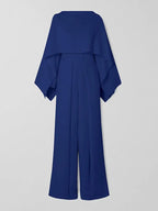 Effen jumpsuit met prachtige plooien