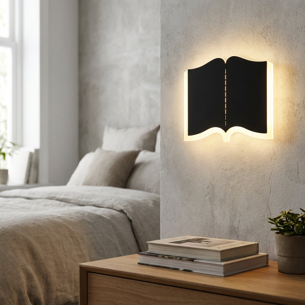 Boekvormige wandlamp — afbeelding 1