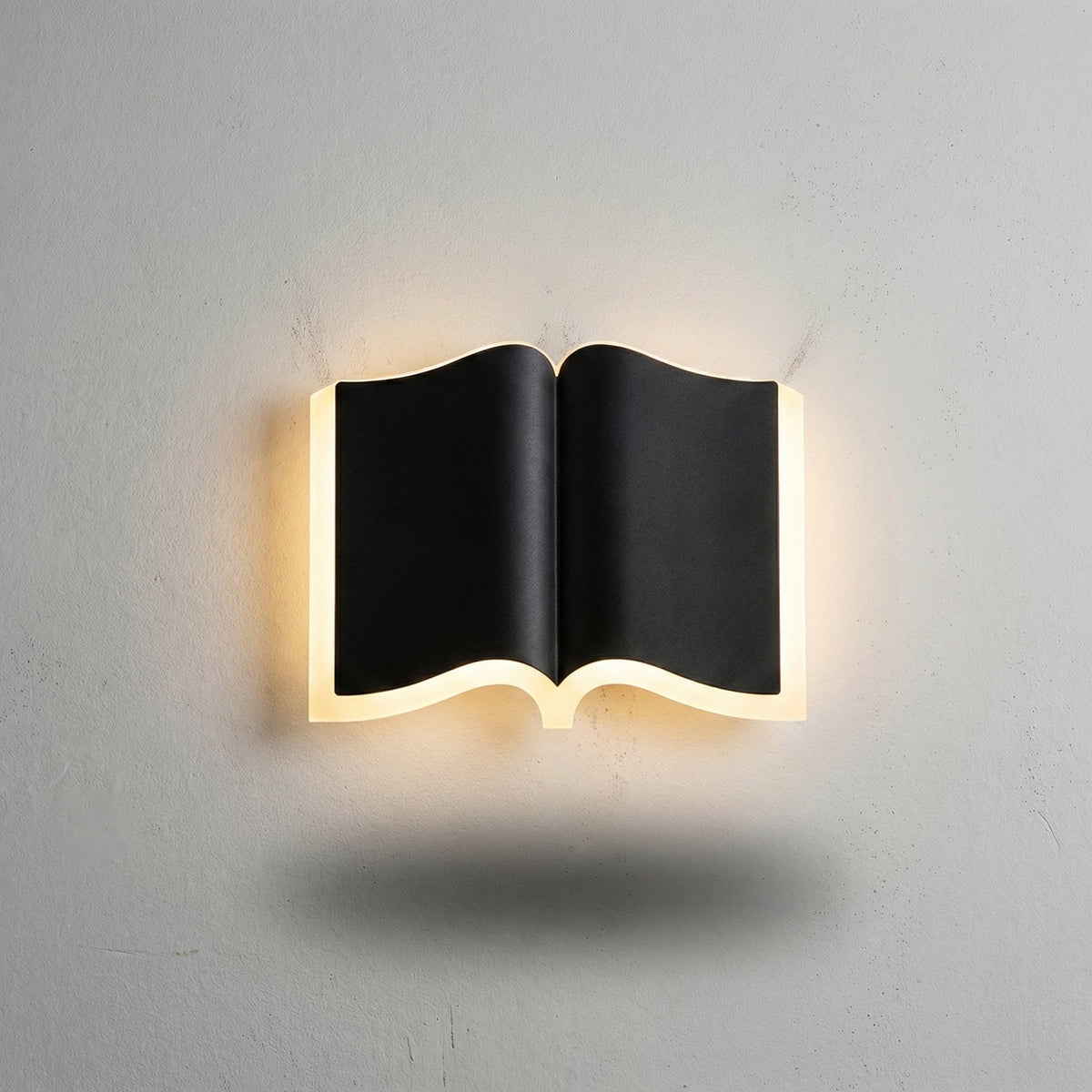 Boekvormige wandlamp