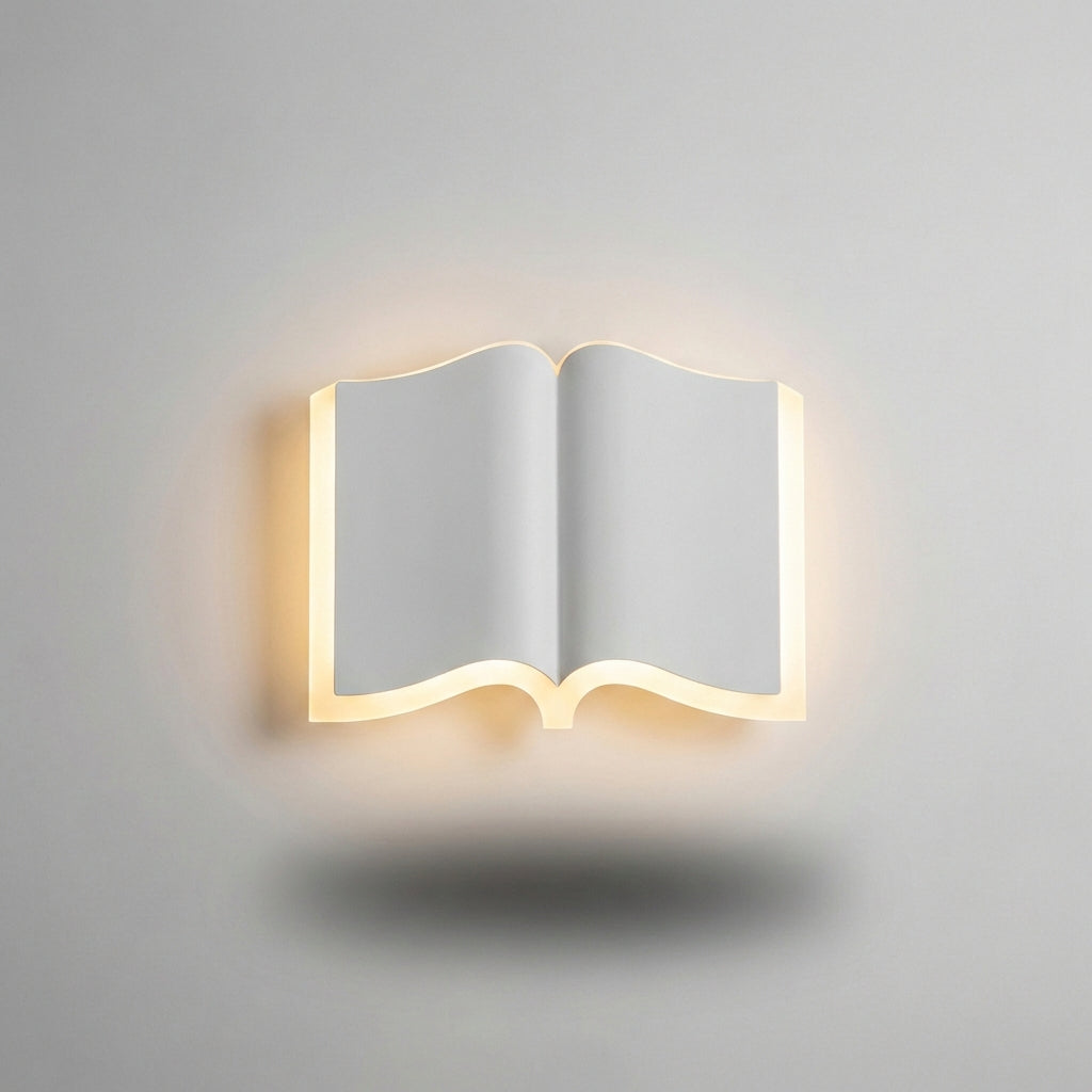 Boekvormige wandlamp