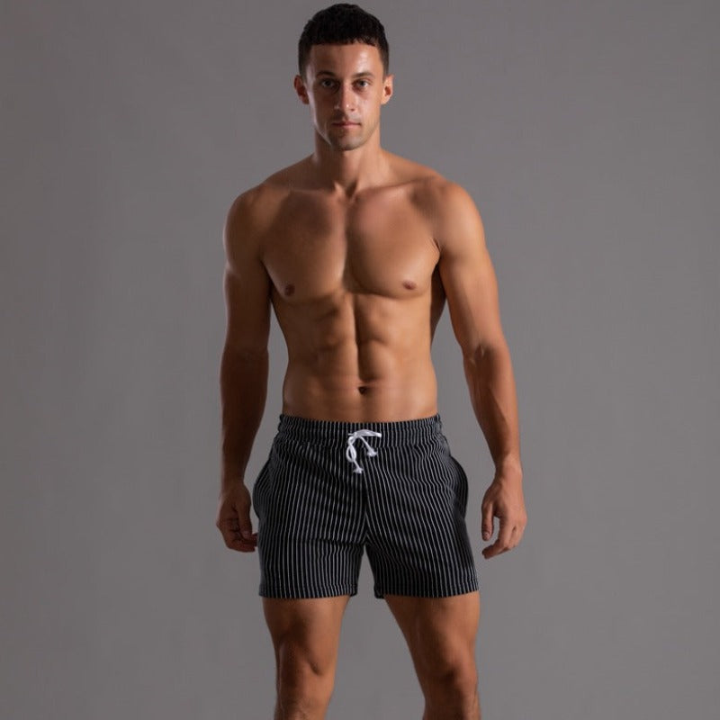 Sneldrogende & stijlvolle heren zwemshorts van ribstof-polyester